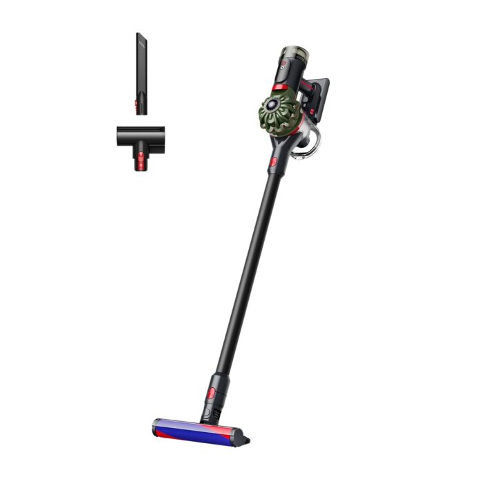 Dyson V8 Advanced Kabelloser Staubsauger, 130 AW, bis zu 40 Min Laufzeit, Motorbar mit Haarentwirrungstechnologie, entfernt Tierhaare, Hand- und Bodenstaubsauger