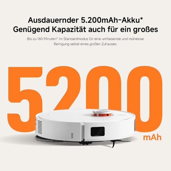 Xiaomi Robot Vacuum X20 Pro – 7000 Pa Saugleistung, duales Moppsystem, 75 Tage Staubbehälterkapazität, 4 Reinigungsmodi und 5200mAh Akku für eine gründliche und smarte Reinigung im Haushalt