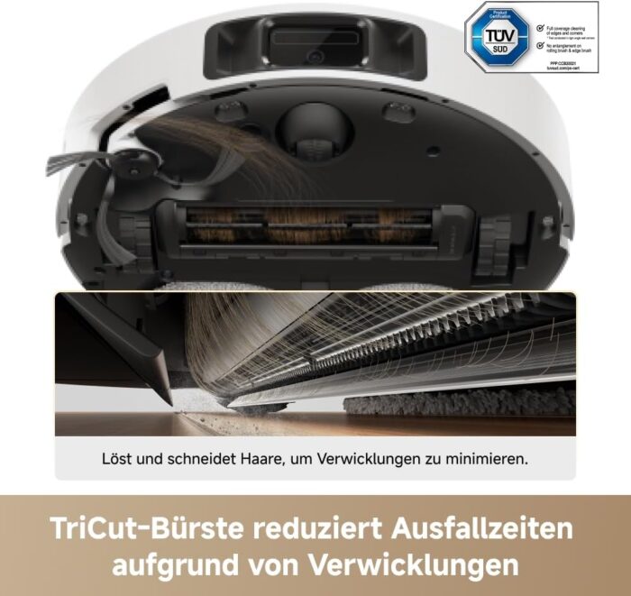dreame L50 Ultra AE Saug- und Wischroboter Mit automatischer Entleerung und Wischmopp-Selbstreinigung bei 100 °C, 28.000 Pa Saugkraft, Hindernisvermeidung und 360°-Navigation