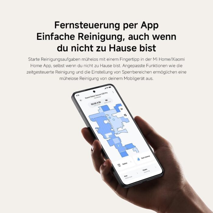Xiaomi Robot Vacuum X20 Pro – 7000 Pa Saugleistung, duales Moppsystem, 75 Tage Staubbehälterkapazität, 4 Reinigungsmodi und 5200mAh Akku für eine gründliche und smarte Reinigung im Haushalt