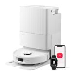 roborock QV 35S-Set Saugroboter mit Wischfunktion, 10.000 Pa HyperForce Saugkraft, Anti-Tangle-Bürsten, Anhebbare Schleudermopps, Intelligente Hindernisvermeidung, All-in-One Dock (Schwarz)