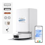 Xiaomi Robot Vacuum X20+ Saugroboter mit Absaugstation und 4L/4L Frisch- & Altwassertank - 2 rotierende, Auto-Trocknung Wischmops, Bis 280m² wischen, 6000Pa Saugkraft, LDS-Navigation, Alle Bodentypen