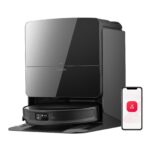 roborock Saros 10R Set Saugroboter mit Wischfunktion&angebbarem Wischmopp, 22.000 Pa HyperForce Saugkraft, 7,98cm Ultra-Slim Design, StarSight System 2.0, Zero-Tangle System (Mit 2 Wischmopps)