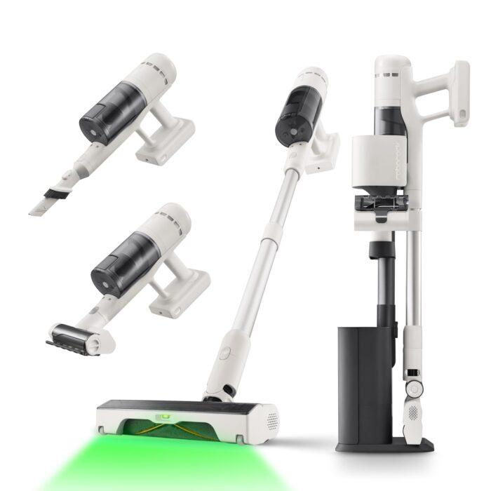 roborock H60 Hub Ultra Akku Staubsauger mit Absaugstation, 210AW kraftvolle Saugleistung, 90 Min. maximale Laufzeit, Staubsauger kabellos, Anti-Tangle Bürste für Teppiche, Hartböden, Tierhaare, Auto