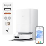 Xiaomi Robot Vacuum X20+ Saugroboter mit Absaugstation und 4L/4L Frisch- & Altwassertank - 2 rotierende, Auto-Trocknung Wischmops, Bis 280m² wischen, 6000Pa Saugkraft, LDS-Navigation, Alle Bodentypen