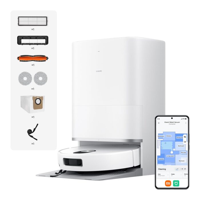 Xiaomi Robot Vacuum X20 Pro – 7000 Pa Saugleistung, duales Moppsystem, 75 Tage Staubbehälterkapazität, 4 Reinigungsmodi und 5200mAh Akku für eine gründliche und smarte Reinigung im Haushalt