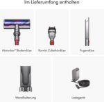 Dyson V8 Advanced Kabelloser Staubsauger, 130 AW, bis zu 40 Min Laufzeit, Motorbar mit Haarentwirrungstechnologie, entfernt Tierhaare, Hand- und Bodenstaubsauger