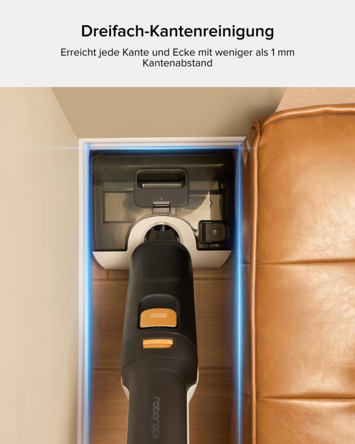 roborock F25 BX Nass Trockensauger, 180° Flach absenkbar, Kabelloser Staubsauger und Mopp in einem mit 20.000 Pa, 90°C Heißluft-Schnelltrocknen & Hochtemperatur-Selbstreinigung, kein Verheddern