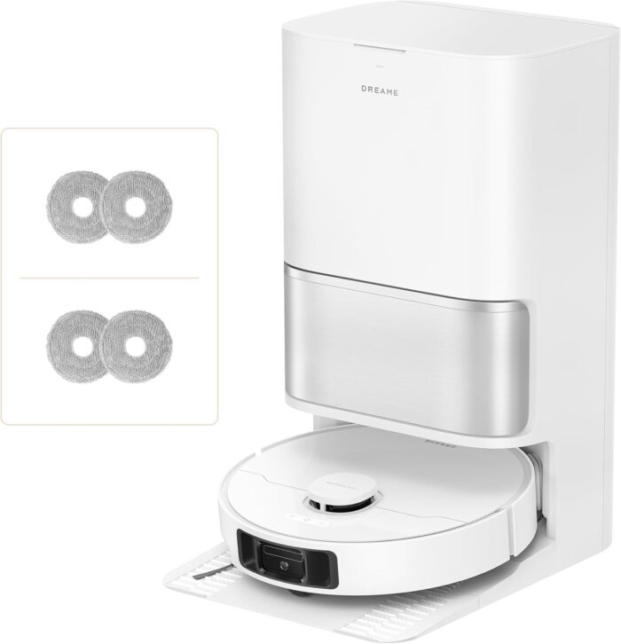 DREAME L10s Ultra Gen 3 Kit staubsauger mit wischfunktion mit einer Saugkraft von 25.000 Pa, Seitenbürste und Mopp ausfahrbar, selbstreinigende All-in-One-Dockingstation, Steuerung per App und Sprache