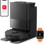 roborock Qrevo Edge S5A Saugroboter mit Wischfunktion,Dual Anti-Tangle-System,18.500Pa,FlexiArm Design Kantenreinigung, Hebarem Wischmopp,75℃ Heißwasser-Moppwäsche (Schwarz)