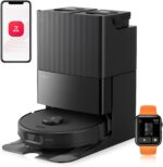 roborock Qrevo Edge S5A Saugroboter mit Wischfunktion,Dual Anti-Tangle-System,18.500Pa,FlexiArm Design Kantenreinigung, Hebarem Wischmopp,75℃ Heißwasser-Moppwäsche (Schwarz)