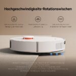 Xiaomi Robot Vacuum X20+ Saugroboter mit Absaugstation und 4L/4L Frisch- & Altwassertank - 2 rotierende, Auto-Trocknung Wischmops, Bis 280m² wischen, 6000Pa Saugkraft, LDS-Navigation, Alle Bodentypen