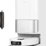 dreame L40 Ultra AE Saugroboter mit Wischfunktion, 19.000 Pa Saugkraft, viele Bürsten und EIN Flexibler Wischmopp, nassen und trockenen Schmutz,Das All-in-1-Dock entleert Staub