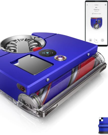 Dyson 360 Vis NAV™ Saugroboter, Vollbreite Bürste, entwickelt für alle Bodenarten (Blau/Nickel)