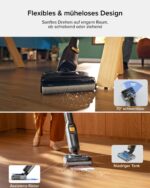 roborock F25 BX Nass Trockensauger, 180° Flach absenkbar, Kabelloser Staubsauger und Mopp in einem mit 20.000 Pa, 90°C Heißluft-Schnelltrocknen & Hochtemperatur-Selbstreinigung, kein Verheddern