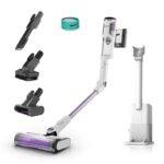 Shark Detect Basis Clean & Empty Akku-Staubsauger mit Absaugstation, bis 60 Min. Laufzeit, kabellos, für Tierhaare, Allergiker, Teppich & Hartböden, mit LED-Licht, 1 Aufsatz, weiß, IW3612AMZEU