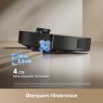 dreame L50s Pro Ultra Saugroboter mit Wischfunktion 100 Tage automatische Leerung, Mopp-Selbstreinigung bei hoher Hitze, 30.000 Pa Saugkraft, Ecken- und Kantenreinigung, Entwirrbürste