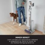 Shark Detect Basis Clean & Empty Akku-Staubsauger mit Absaugstation, bis 60 Min. Laufzeit, kabellos, für Tierhaare, Allergiker, Teppich & Hartböden, mit LED-Licht, 1 Aufsatz, weiß, IW3612AMZEU