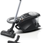 Bosch Staubsauger beutellos ProSilence Serie 8 BGS7MS64, Bodenstaubsauger, leise, Hygiene-Filter, Bodendüse für Parkett, Teppich, Fliesen, Starke Saugleistung, langes Kabel, 800 W, schwarz