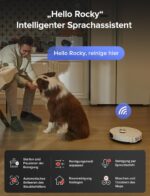 roborock S8 MaxV Ultra Saugroboter mit Wischfunktion&Hebarem Wischmopp, Umfangreiche Reinigung Durch die ausfahrbaren Seitenbürste, 10.000 Pa, 60 °C Heißwasser-Moppwäsche, All-in-One-Dock