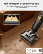 roborock F25 BX Nass Trockensauger, 180° Flach absenkbar, Kabelloser Staubsauger und Mopp in einem mit 20.000 Pa, 90°C Heißluft-Schnelltrocknen & Hochtemperatur-Selbstreinigung, kein Verheddern