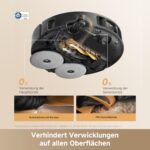 dreame L50s Pro Ultra Saugroboter mit Wischfunktion 100 Tage automatische Leerung, Mopp-Selbstreinigung bei hoher Hitze, 30.000 Pa Saugkraft, Ecken- und Kantenreinigung, Entwirrbürste