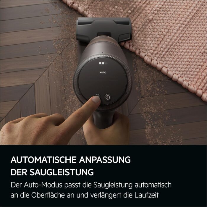 AEG Serie 8000 Akku Staubsauger, Kabellos, Alle Böden, AutoModus, bis zu 99% Staubaufnahme, bis zu 50 min Laufzeit, Einfache Handhabung, Entnehmbarer 25 V Akku, Zubehör, Weiß, AP82UB25SH