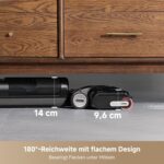 dreame H12 Pro FlexReach Nass- und Trockensauger, Flaches 180°-Design, Trocknung in 5 Minuten, 18.000 Pa Saugkraft, 90 °C Heißwäsche, Doppel-Kantenreinigung, Reinigung in 50 Minuten