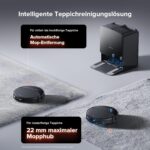 roborock Saros 10R Set Saugroboter mit Wischfunktion&angebbarem Wischmopp, 22.000 Pa HyperForce Saugkraft, 7,98cm Ultra-Slim Design, StarSight System 2.0, Zero-Tangle System (Mit 2 Wischmopps)