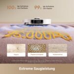 DREAME L10s Ultra Gen 3 Kit staubsauger mit wischfunktion mit einer Saugkraft von 25.000 Pa, Seitenbürste und Mopp ausfahrbar, selbstreinigende All-in-One-Dockingstation, Steuerung per App und Sprache