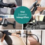 Bosch Akku-Staubsauger Unlimited 7 BSS715CARP, kabellos, Knickrohr, Hygiene-Filter, 10 Jahre Motorgarantie, 5.0 Ah Akku, Schnellladegerät, XXL-Polsterdüse, Turbostufe, Made in Germany, weiß