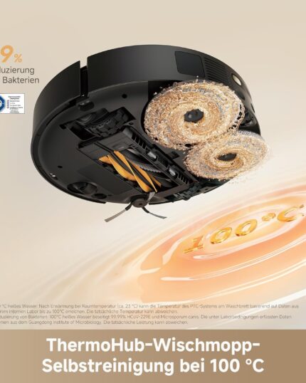 dreame L50s Pro Ultra Saugroboter mit Wischfunktion 100 Tage automatische Leerung, Mopp-Selbstreinigung bei hoher Hitze, 30.000 Pa Saugkraft, Ecken- und Kantenreinigung, Entwirrbürste