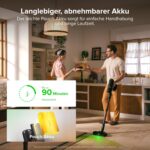 roborock H60 Hub Ultra Akku Staubsauger mit Absaugstation, 210AW kraftvolle Saugleistung, 90 Min. maximale Laufzeit, Staubsauger kabellos, Anti-Tangle Bürste für Teppiche, Hartböden, Tierhaare, Auto
