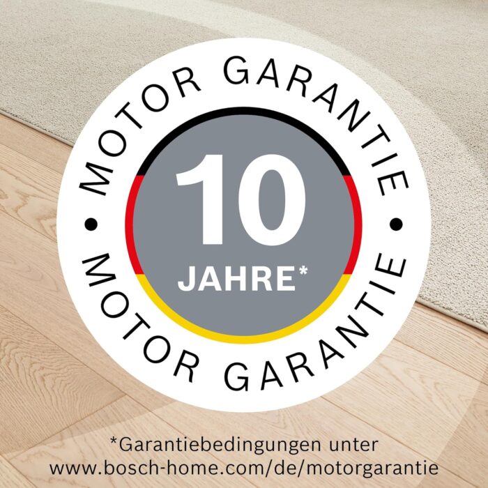 Bosch Staubsauger beutellos ProSilence Serie 8 BGS7MS64, Bodenstaubsauger, leise, Hygiene-Filter, Bodendüse für Parkett, Teppich, Fliesen, Starke Saugleistung, langes Kabel, 800 W, schwarz