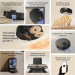 dreame L50s Pro Ultra Saugroboter mit Wischfunktion 100 Tage automatische Leerung, Mopp-Selbstreinigung bei hoher Hitze, 30.000 Pa Saugkraft, Ecken- und Kantenreinigung, Entwirrbürste