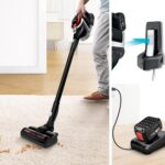 Bosch Akku-Staubsauger Unlimited Serie 8 ProPower BSS81POW1, kabelloser Handstaubsauger, beutellos, Hygiene-Filter, hohe Saugleistung, Lange Laufzeit, XXL-Polsterdüse, Fugendüse, schwarz