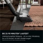 AEG Serie 8000 Akku Staubsauger, Kabellos, Alle Böden, AutoModus, bis zu 99% Staubaufnahme, bis zu 50 min Laufzeit, Einfache Handhabung, Entnehmbarer 25 V Akku, Zubehör, Weiß, AP82UB25SH