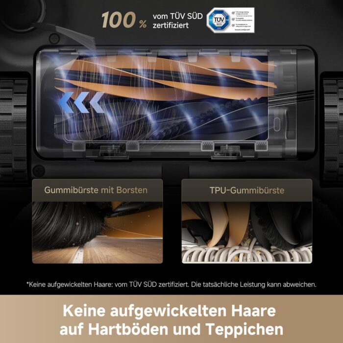 dreame L40s Pro Ultra Saugroboter, selbstreinigende Wischmopps, 19.000 Pa Saugkraft, 100% Detangling DuoBrush, ausfahrbare Wischmopps, Hindernisvermeidung für mehr als 180 Objekte, Sprachsteuerung