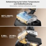 roborock F25 BX Nass Trockensauger, 180° Flach absenkbar, Kabelloser Staubsauger und Mopp in einem mit 20.000 Pa, 90°C Heißluft-Schnelltrocknen & Hochtemperatur-Selbstreinigung, kein Verheddern